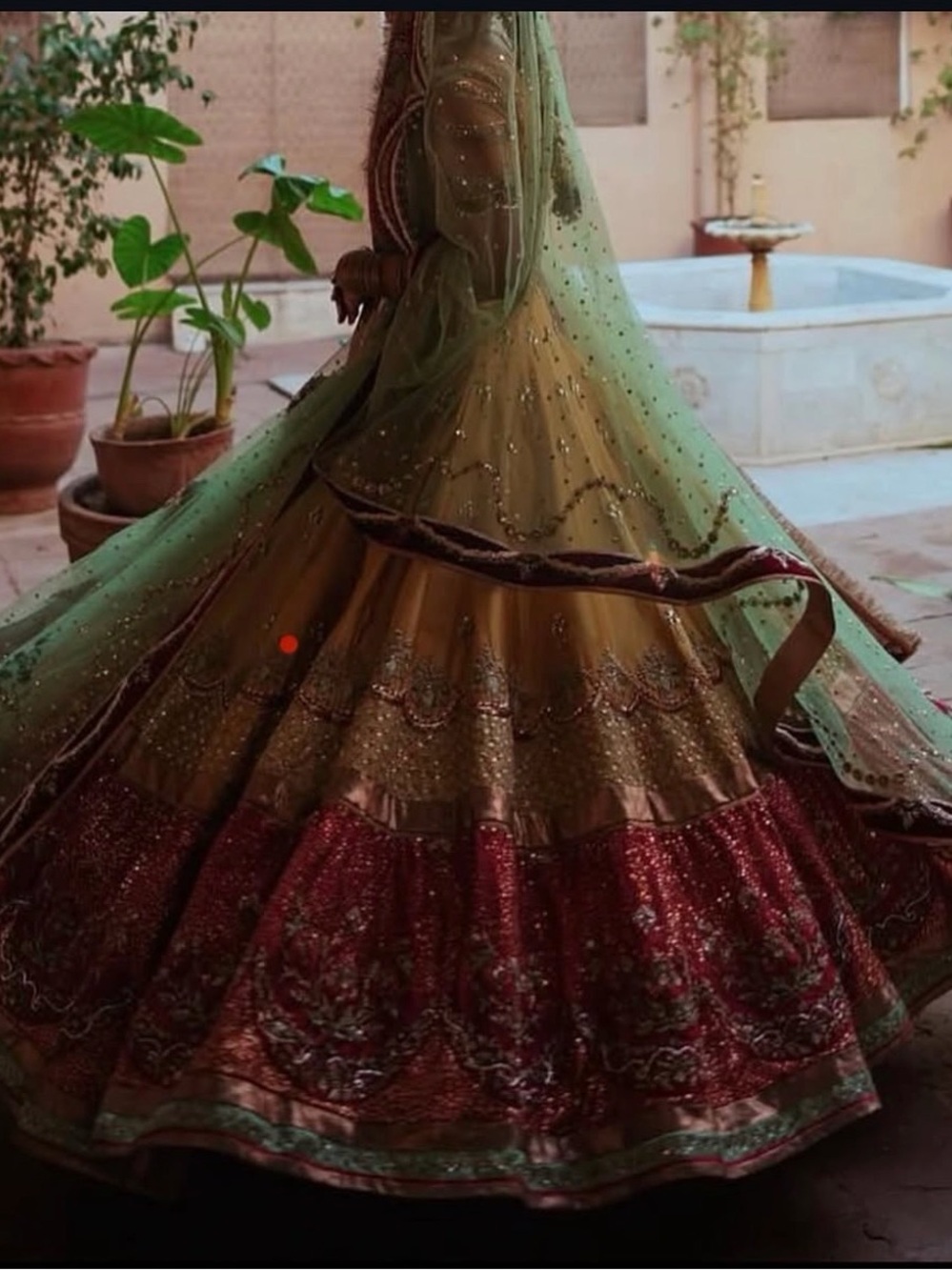 RANOS heirlooms yellow lehenga choli